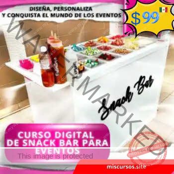Curso Digital de Snack Bar para Eventos