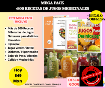 +800 Recetas de Jugos Medicinales